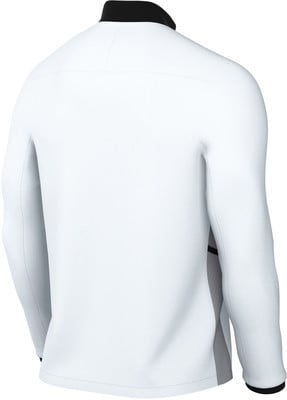 Weiße Herrenjacke mit schwarzem Kragen und grauen Seitenteilen. Weiße Herrenjacke mit schwarzem Kragen und grauen Seitenteilen.