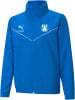 Blaue Puma Jacke mit FC Schwarzenberg Logo und Intersport Schriftzug.