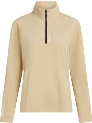 Beige Fleece-Pullover mit kurzem Reißverschluss und O'Neill-Logo. Beige Fleece-Pullover mit kurzem Reißverschluss und O'Neill-Logo.
