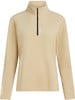Beige Fleece-Pullover mit kurzem Reißverschluss und O'Neill-Logo.