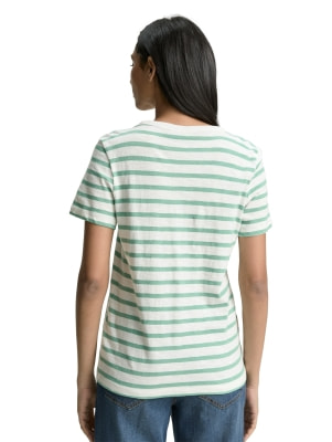 Tom Tailor TOM TAILOR V-Neck Slub Női póló