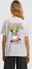 Damen-T-Shirt mit Erdbeer-Matcha-Drink-Aufdruck und Schriftzug.