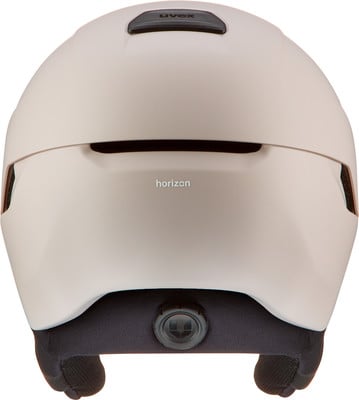 Beige Uvex Horizon Helm mit Größenverstellung hinten.