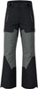 Schwarze Skihose mit grauen Einsätzen und Reißverschlüssen.