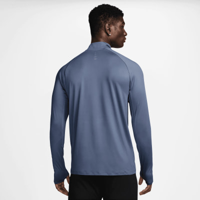 Nike STRIDE langarm Laufshirt mit Halfzip
