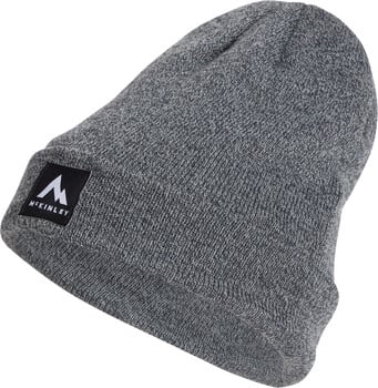 Graue Strickmütze mit McKinley-Logo auf der Vorderseite.