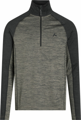 Schnelltrocknendes Herren-Sweatshirt mit kurzem Reißverschluss und Melange-Muster. Schnelltrocknendes Herren-Sweatshirt mit kurzem Reißverschluss und Melange-Muster.