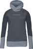 Damen dunkelgraues Fleece-Sweatshirt mit Kapuze und Martini-Logo.