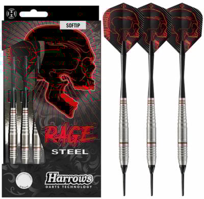 Harrows Rage 3er-Set Soft Dartpfeile