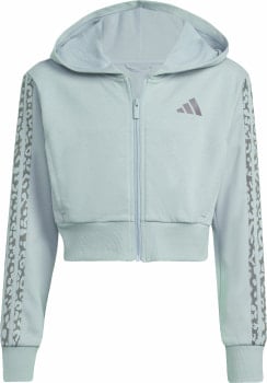 adidas JG AN 3S FT FZ Dívčí trénink.bunda s kap.