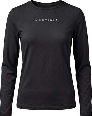 Schwarzes Langarmshirt mit Martini-Logo auf der Brust. Schwarzes Langarmshirt mit Martini-Logo auf der Brust.
