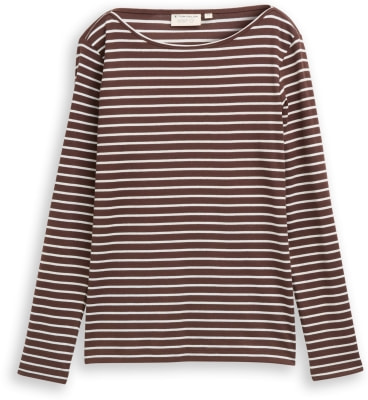 Tom Tailor Striped Boatneck női hosszú ujjú póló