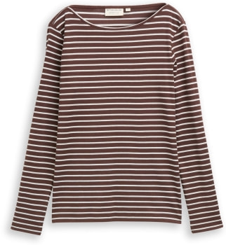 Tom Tailor Striped Boatneck női hosszú ujjú póló