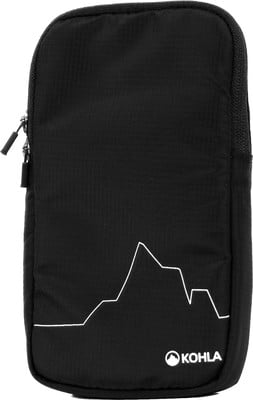 Schwarze Tasche mit weißer Bergkontur und Kohla-Logo.