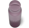 Eine lila Klean Kanteen Flasche mit Henkel, von oben gesehen.