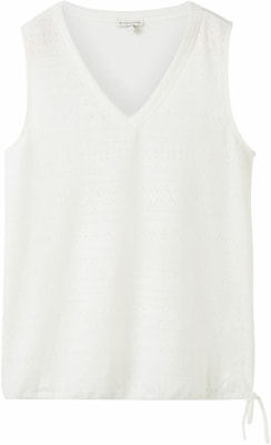 Tom Tailor TOM TAILOR Top Ajour V-Neck Női ujjatlan póló