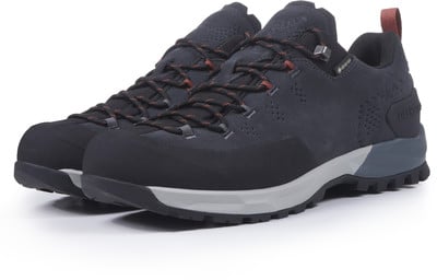 Herren-Wanderschuhe mit Gore-Tex und grauer Sohle.