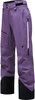 Violette Skihose mit schwarzen Details und Markenlogo.