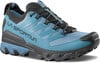 Blauer Herren-Trekkingschuh von La Sportiva mit schwarzen Schnürsenkeln und Sohle.