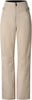 Beige Hose mit hohem Bund und Reißverschluss vorne.