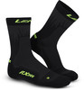 Schwarze Socken mit limettengrünem Logo und RX300-Schriftzug.