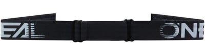 Schwarzes Brillenband mit ONeal-Logo und verstellbarer Schnalle.
