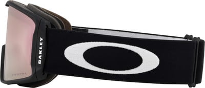 Oakley Skibrille mit rosa verspiegelter Scheibe und schwarzem Band. Oakley Skibrille mit rosa verspiegelter Scheibe und schwarzem Band.
