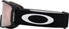 Oakley Skibrille mit rosa verspiegelter Scheibe und schwarzem Band.