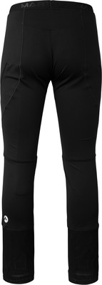 Schwarze Outdoorhose mit Logo am linken Bein und Schriftzug am Bund. Schwarze Outdoorhose mit Logo am linken Bein und Schriftzug am Bund.