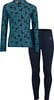Kinder-Thermo-Langarmshirt und Leggings mit Bergmotiv.