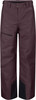 Braune Skihose mit schwarzen Details und Reißverschlüssen.