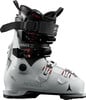 Ein weißer Atomic Hawx Prime 130 S Skischuh mit schwarzen Akzenten.