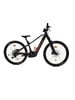 Schwarzes Lapierre E-Bike mit orangefarbenen Details und Federung.