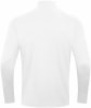 Weißes Herren-Langarmshirt mit Stehkragen, Rückansicht.