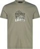 Grünes T-Shirt mit Bergmotiv und Aufschrift EXCEED YOUR LIMITS.
