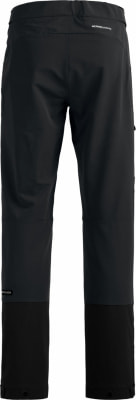 Schwarze Outdoor-Hose mit Markenlogo am linken Bein. Schwarze Outdoor-Hose mit Markenlogo am linken Bein.