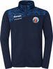Dunkelblaue Jacke mit Kempa- und Lauterach HC-Logo auf der Brust.