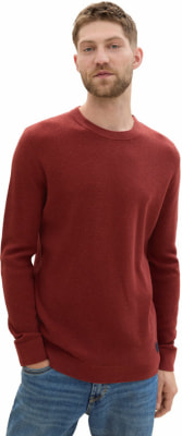 Tom Tailor Structured Crew férfi pulóver