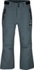 Graue Skihose mit Reißverschlusstaschen und Markenlogo.