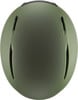 Grüner Helm mit Lüftungsschlitzen oben.