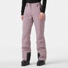 Damen-Skihose in Puderfarbe mit schwarzen Details.