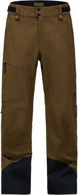 Braune Skihose mit schwarzen Details und Logo. Braune Skihose mit schwarzen Details und Logo.