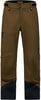 Braune Skihose mit schwarzen Details und Logo.