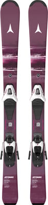 Atomic Maven Skier mit Bindung für Damen in Dunkelviolett. Atomic Maven Skier mit Bindung für Damen in Dunkelviolett.
