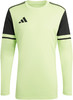 Hellgrünes Langarmshirt mit schwarzen Adidas-Details.