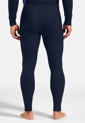 Mann in dunkelblauer Thermounterhose, von hinten gesehen. Mann in dunkelblauer Thermounterhose, von hinten gesehen.