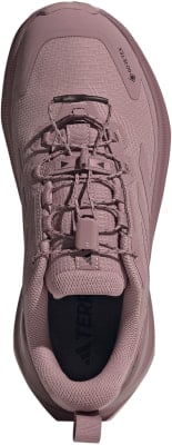 Damen-Trailrunning-Schuh von Adidas in Rosa mit Gore-Tex und Schnellverschluss. Damen-Trailrunning-Schuh von Adidas in Rosa mit Gore-Tex und Schnellverschluss.