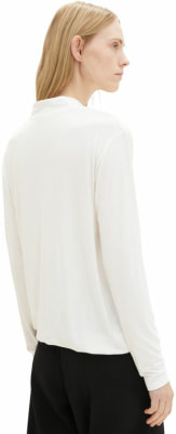 Tom Tailor TOM TAILOR Crepe V-Neck női hossztú ujjú póló