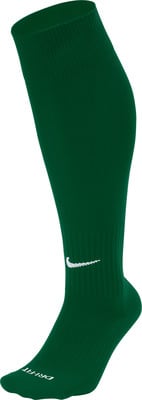 Grüne Nike Fußballsocke mit Logo und Dri-Fit Schriftzug. Grüne Nike Fußballsocke mit Logo und Dri-Fit Schriftzug.