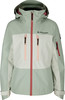 Damenjacke von Active Rebel in Pastellfarben mit pinkem Reißverschluss und Logo.